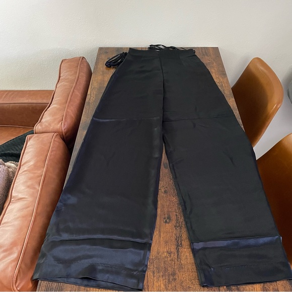 Sold🙂Zara NWT Full Length Satin Effect Pants - Picture 9 of 12